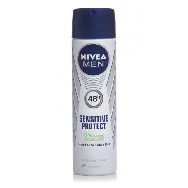 Nivea Men Sensitive Protect Aerosol Spray Deodorant 250ml - OhYouLuckyDuck.com.au