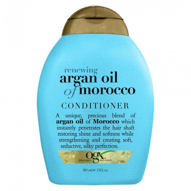 OGX Renewing + Repairing & Shine Argan Oil Of Morocco Conditioner For Dry & Damaged Hair 385ml - OhYouLuckyDuck.com.au