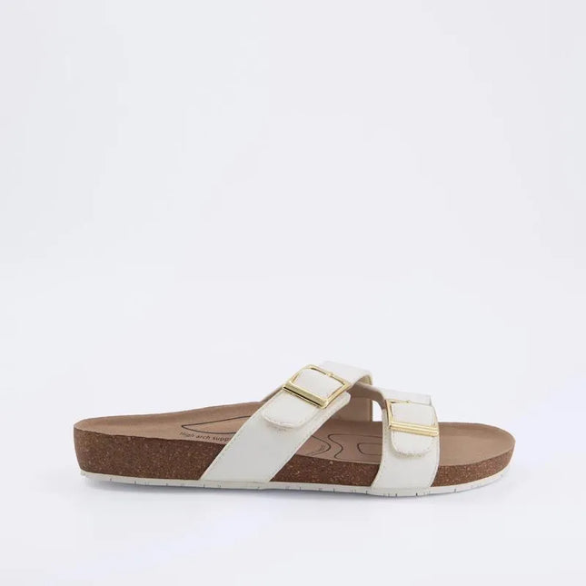 Homyped Womens River Y Strap White Size 8