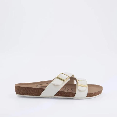 Homyped Womens River Y Strap White Size 8