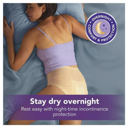 Depend Real Fit Night Defence Incontinence Underwear Women Large 8 Pack - OhYouLuckyDuck.com.au
