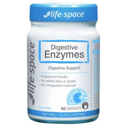 Life Space Digestive Enzymes Capsules 60 - OhYouLuckyDuck.com.au