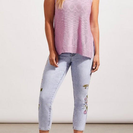 Tribal V Neck Tunic Vest With Side Slits Lily