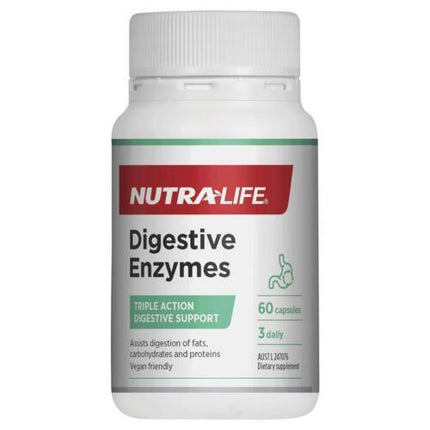 Nutra-Life Digestive Enzymes 60 Capsules - OhYouLuckyDuck.com.au