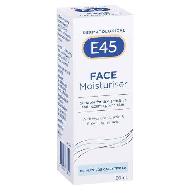 E45 Face Moisturiser 50 ml - OhYouLuckyDuck.com.au