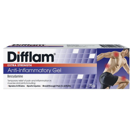 Difflam Topicals Extra Strength Anti-Inflammatory Gel 5% 75 g - OhYouLuckyDuck.com.au