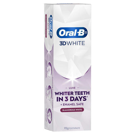 Oral B Toothpaste 3D White Luxe Glamorous White 95G