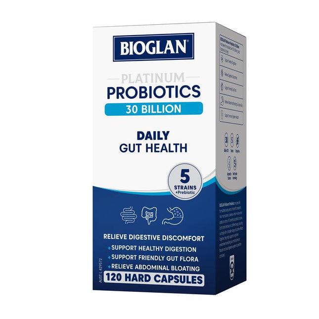 Bioglan Platinum Probiotics Daily 30 Billion 120 Capsules - OhYouLuckyDuck.com.au
