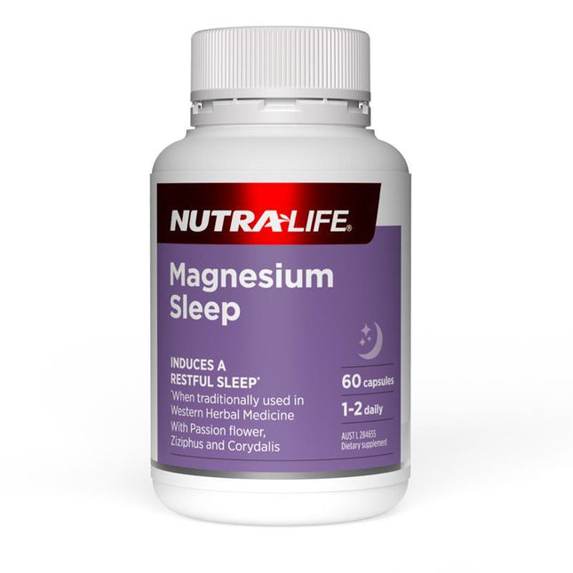 Nutra-Life Magnesium Sleep 60 Capsules - OhYouLuckyDuck.com.au