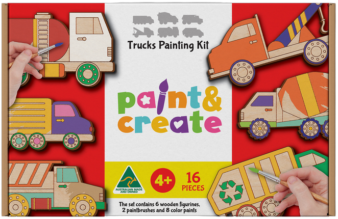 Artico Paint & Create Kit Trucks