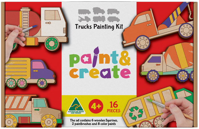Artico Paint & Create Kit Trucks