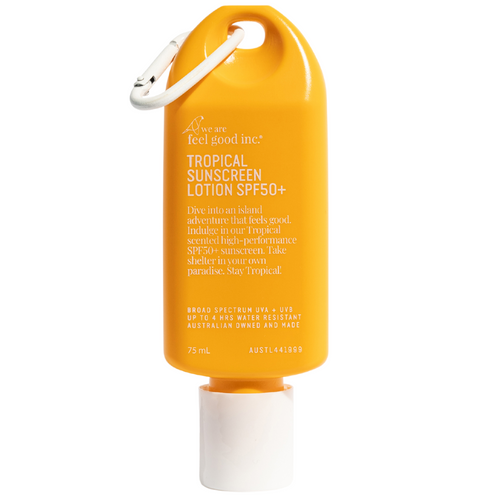 We Are Feel Good Tropical Sunscreen Lotion SPF50+ Travel Size 75ML