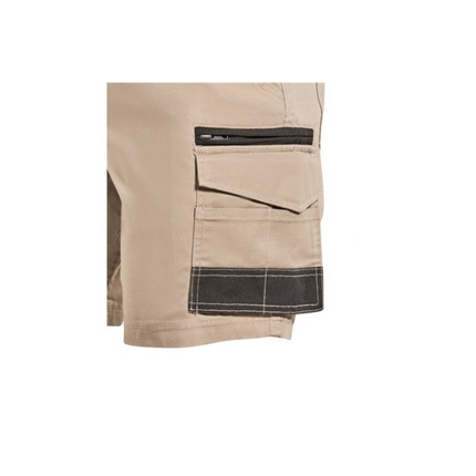 Eleven Contrast Panel Short Khaki Black