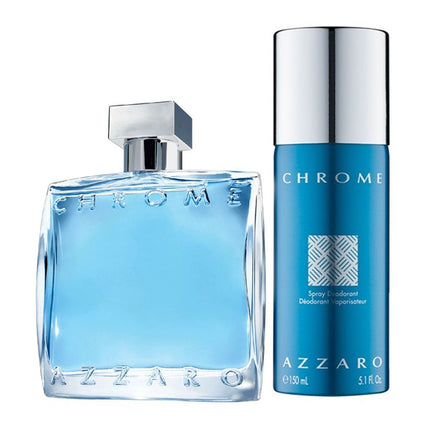 Azzaro Chrome Eau de Toilette 100ml 2pc Gift set - Deodorant 150ml