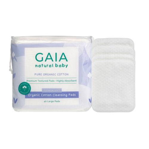 Gaia Natural Baby Organic Cotton Cleansing Pads 40 Pack - OhYouLuckyDuck.com.au