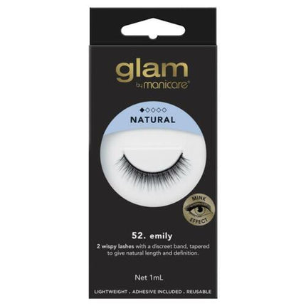 Glam By Manicare 52. Emily Mink Effect Lashes - OhYouLuckyDuck.com.au