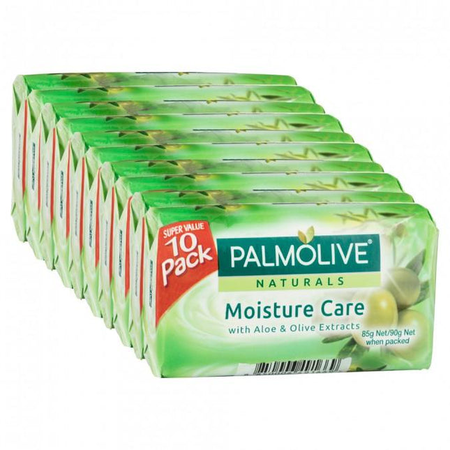 Palmolive Naturals Moisture Care Aloe & Olive Soap 10 Pack - OhYouLuckyDuck.com.au
