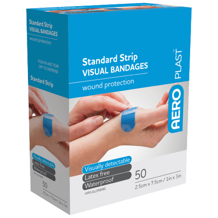 Aeroplast Blue Visual Strips 50pk - OhYouLuckyDuck.com.au