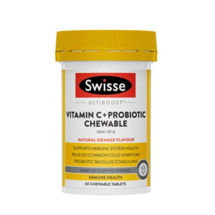 Swisse Ultiboost Vitamin C + Probiotic Chew Tabs 60 - OhYouLuckyDuck.com.au