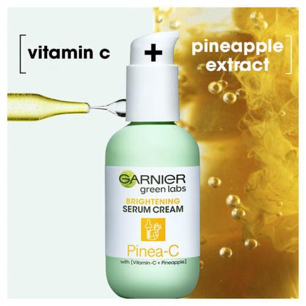 Garnier Green Labs Brightening Serum Cream Pinea-c 72ml - OhYouLuckyDuck.com.au