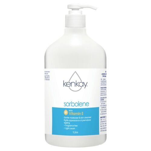 Kenkay Sorbolene With Vitamin E Cream Pump 1L - OhYouLuckyDuck.com.au