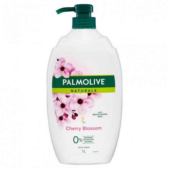 Palmolive Naturals Milk & Cherry Blossom Body Wash 1 Litre - OhYouLuckyDuck.com.au