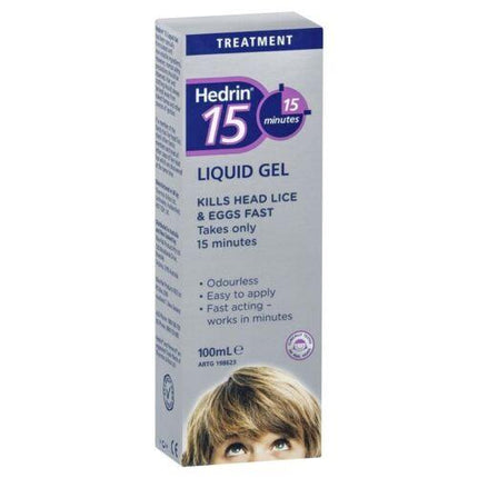 Hedrin 15min Liquid Gel 100ml - OhYouLuckyDuck.com.au