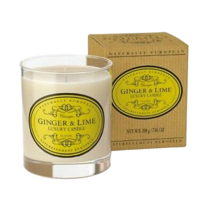 Naturally European Ginger And Lime Candle 180G