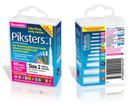 Piksters Interdental Size 2 White 40Pk - OhYouLuckyDuck.com.au