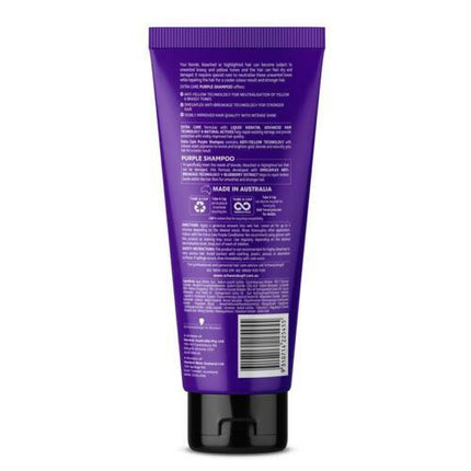 Schwarzkopf Extra Care Blonde Anti-Yellow Toning Purple Shampoo 250mL - OhYouLuckyDuck.com.au