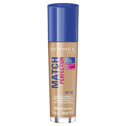 Rimmel Match Perfection Foundation 400 Natural Beige - OhYouLuckyDuck.com.au