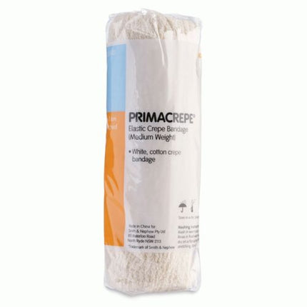 Primacrepe Elastic Crepe Bandage Medium White 15cm X 1.6m - OhYouLuckyDuck.com.au