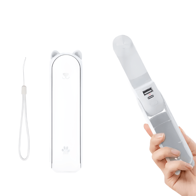 3 in 1 Handheld Fan Power Bank and Flashlight - OhYouLuckyDuck.com.au