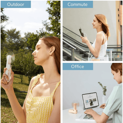 3 in 1 Handheld Fan Power Bank and Flashlight - OhYouLuckyDuck.com.au