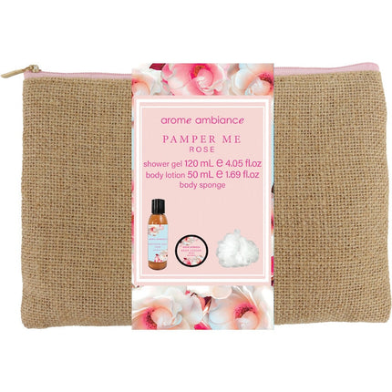 Arome Ambience Nature Pamper Me Kit Bath/Shower Relax Steamers Rose
