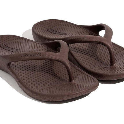 Archline Rebound Orthotic Thongs Brown EU 38