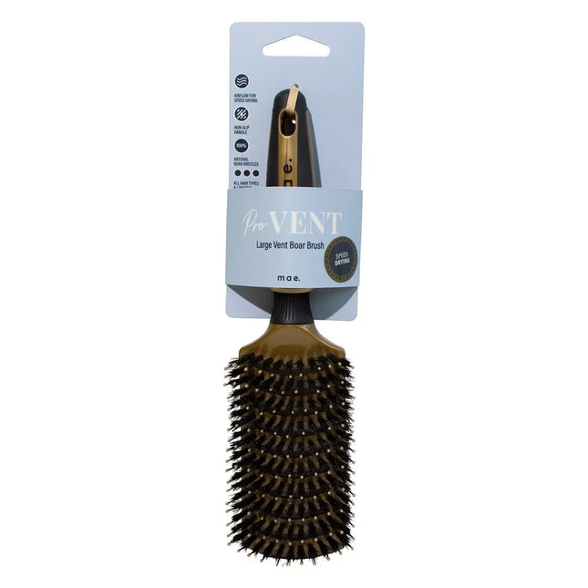 Mae Professional Vent Boar Bristle Brush Gold