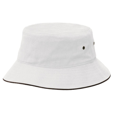 Rigon Jester Bucket Hat White and Navy L/XL