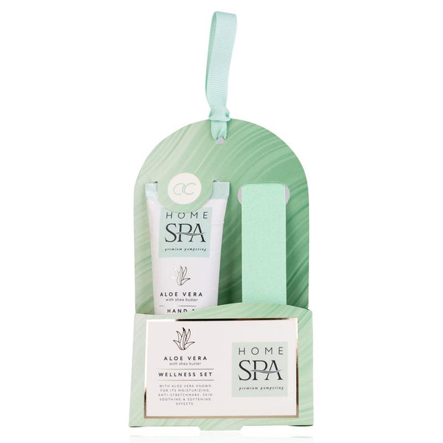 Accentra Home Spa Hand Care Set and Nail File Aloe Vera