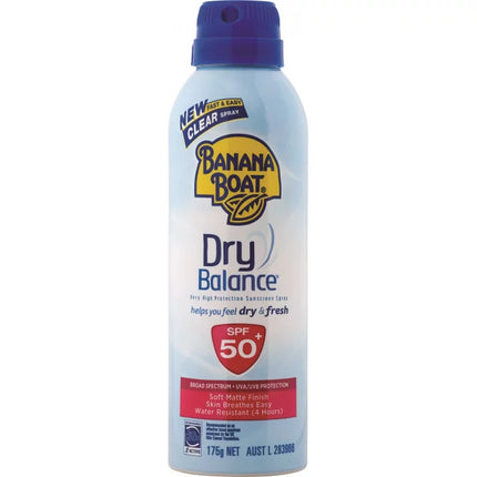 Banana Boat Dry Balance Clear Spray SPF 50+ 175g - OhYouLuckyDuck.com.au
