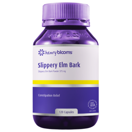 Henry Blooms Slippery Elm Bark 120 Capsules - OhYouLuckyDuck.com.au