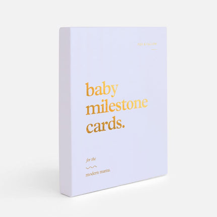 Fox and Fallow Powder Blue Milestone Cards for Baby's First Year Photo Props