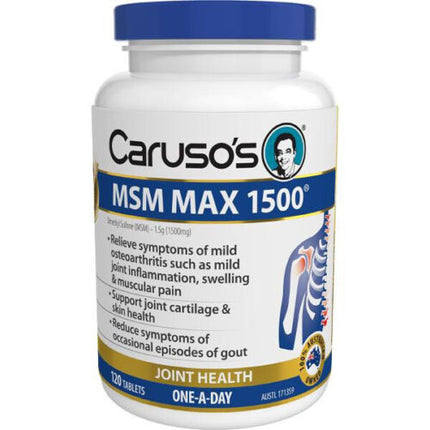 Caruso’s MSM Max 1500 Tabs 120 - OhYouLuckyDuck.com.au