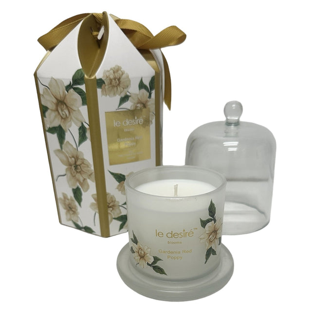 Le Desire Gardenia Red Poppy Blooms Candle 100Gm