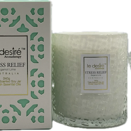 Le Desire Aromatherapy Soy Candle Bergamot Lime - Stress Relief