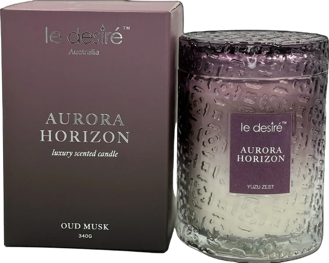 Le Desire Aurora Horizon Soy Candle Oud Musk