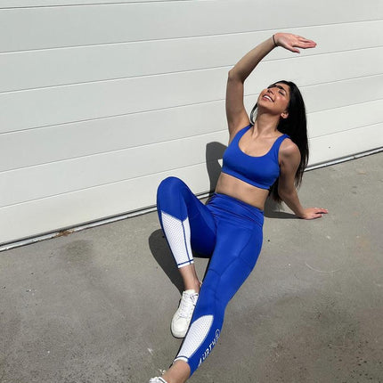 Premium Activewear - Kaia Leggings - Cobalt Blue - OhYouLuckyDuck.com.au