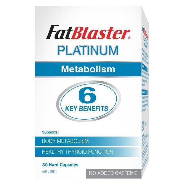 FatBlaster Platinum Metabolism 30 Capsules - OhYouLuckyDuck.com.au