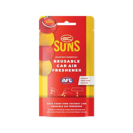 Air Freshener AFL Gold Coast Suns Reusable