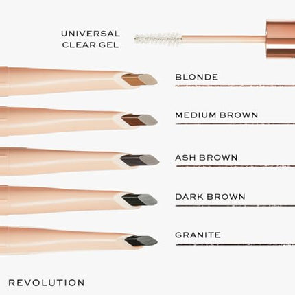 Revolution Beauty Fluffy Brow Duo Ash Brown 2.6G